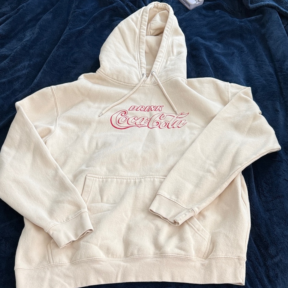 Coca Cola Cream Hoodie Sweater